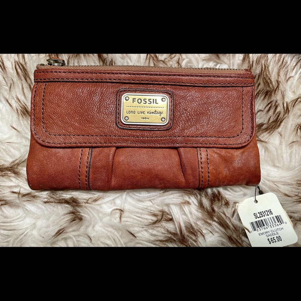 Fossil Emory Clutch New With Tags